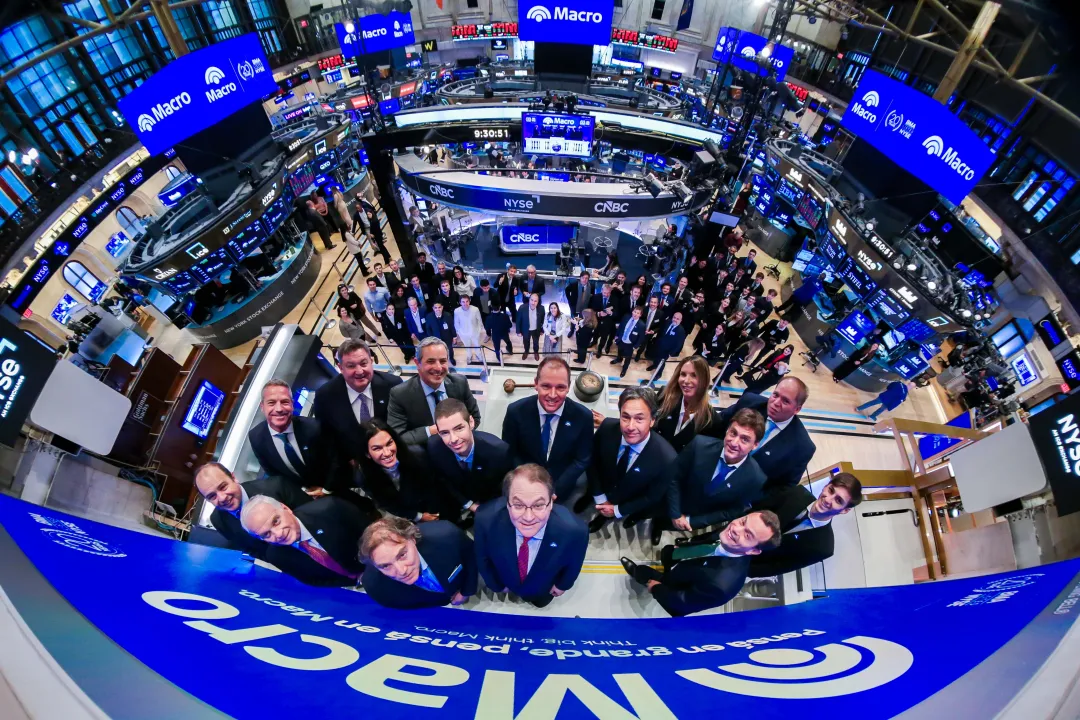 Banco Macro celebra 20 años en la Bolsa de Nueva York.