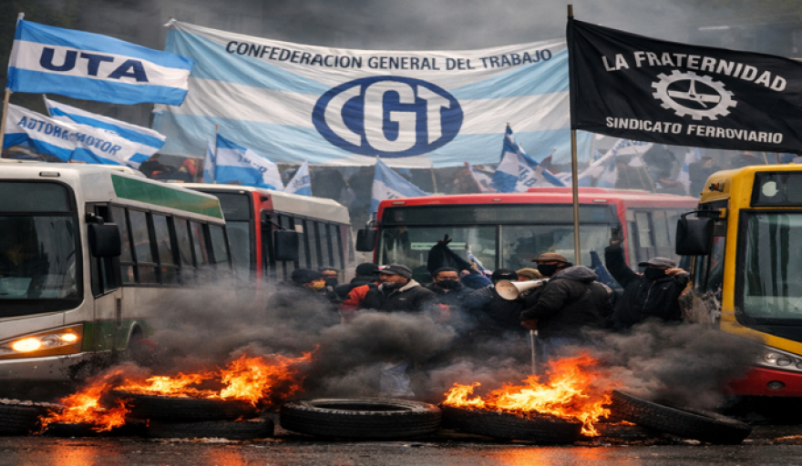 Multas millonarias a La Fraternidad y la UTA por el paro de la CGT.