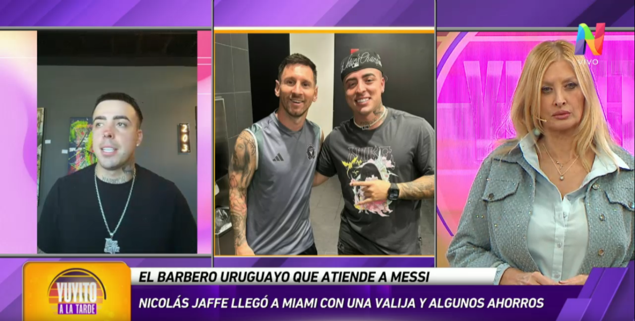 De dormir en auto a barbero de Lionel Messi: la historia de Nicolás Jaffe