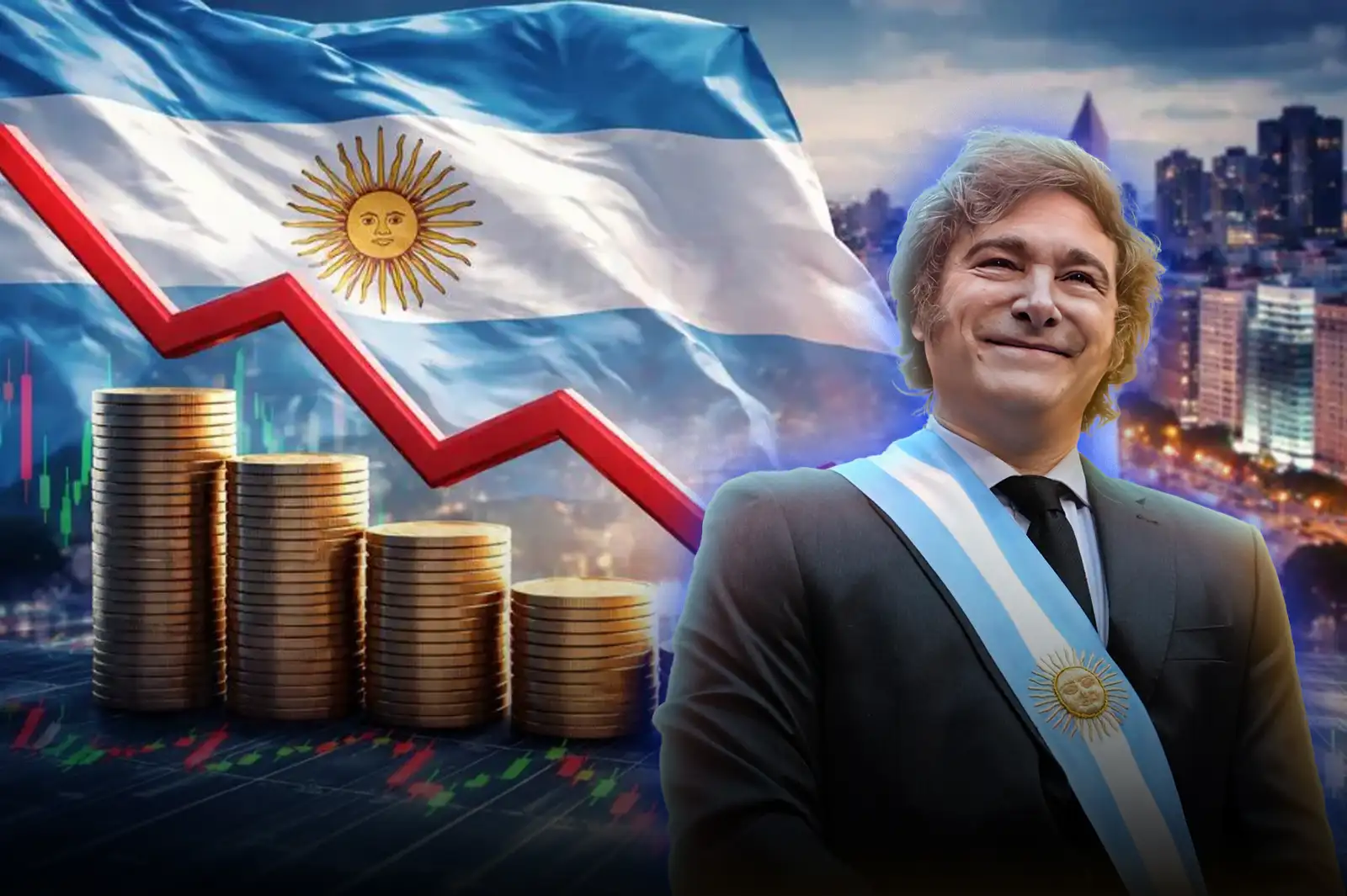 Riesgo País de Argentina cae a 402 puntos, el nivel más bajo desde 2018