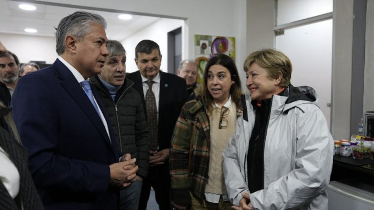 Rolando Figueroa recibió a Kristalina Georgieva en Neuquén