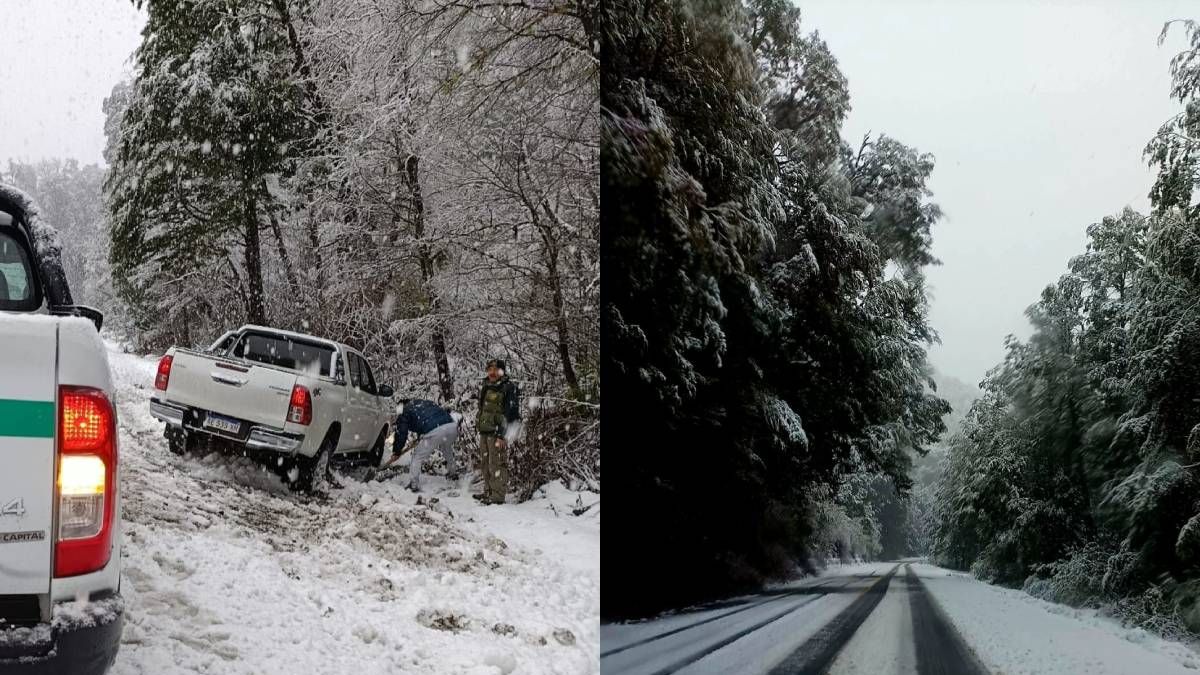 Temporal de nieve en Neuquén: acumulación de 20 centímetros y cierre de rutas
