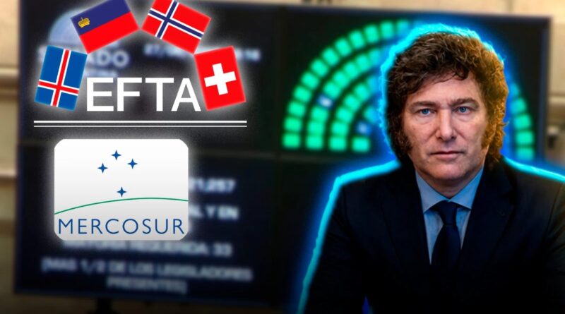 Senado aprobó tratado de libre comercio entre Mercosur y EFTA