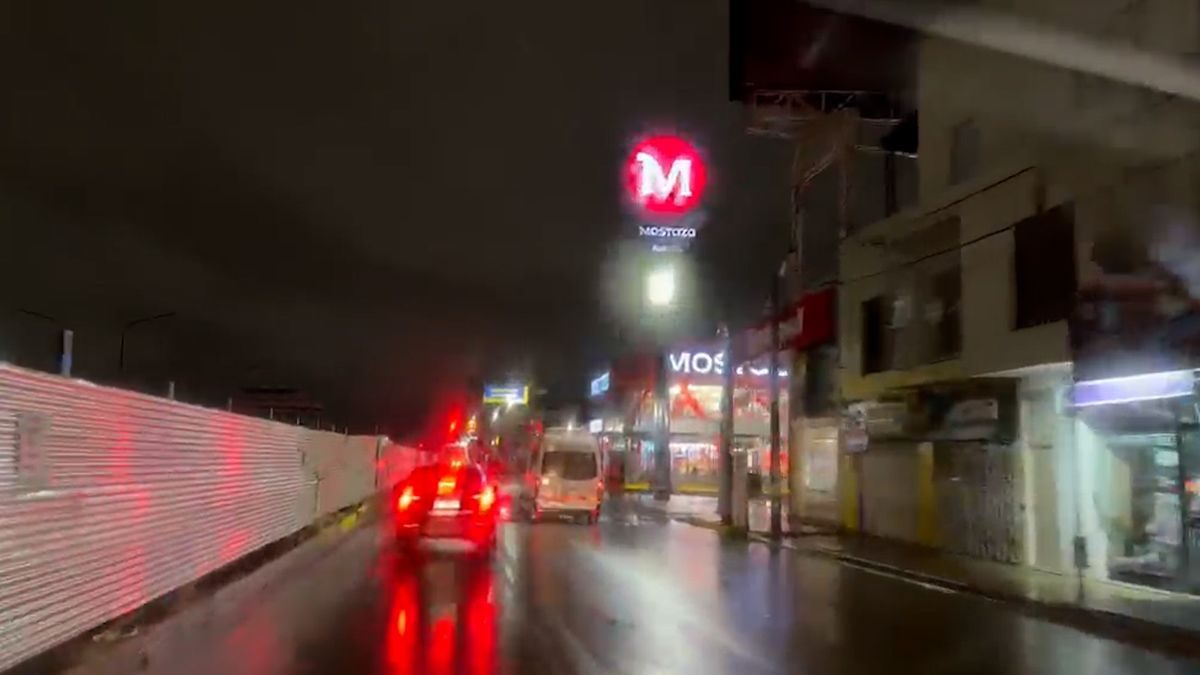 Avenida Mosconi supera prueba con temporal de lluvia