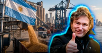 Gobierno de Milei registra superávit comercial de 2.187 millones en agosto