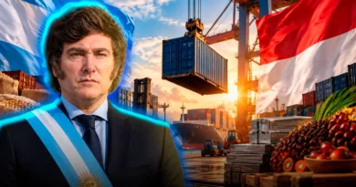 Exportaciones argentinas a Indonesia crecen 48,1% interanual