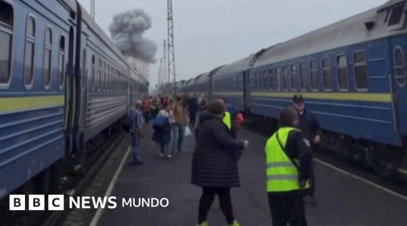 Rusia ataca tren ucraniano con funcionarios europeos en la estación