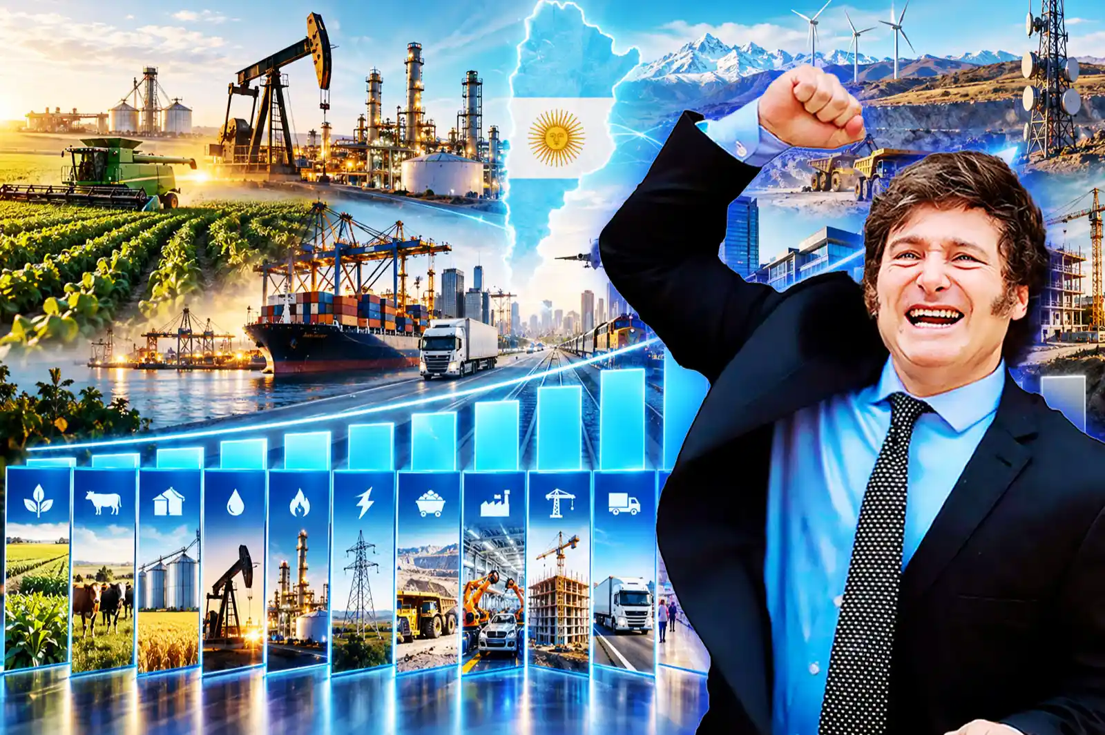 Economía argentina: 13 de 16 sectores crecieron en segundo trimestre