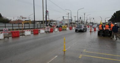 Avenida Mosconi: avances en obra y habilitación de colectoras