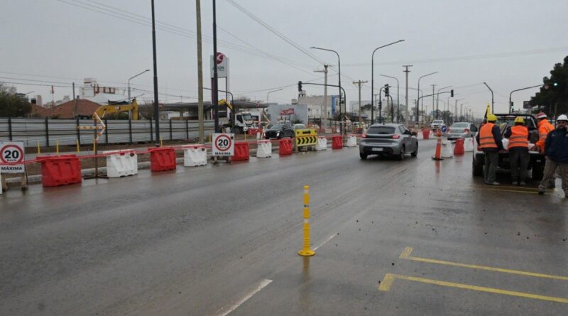 Avenida Mosconi: avances en obra y habilitación de colectoras